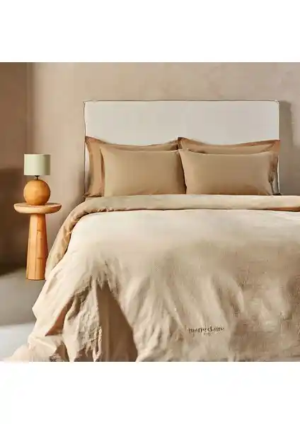 Maria Claire Marie Claire Ceneva Keten Tek Kişilik Nevresim Takımı Yatak Odası Şıklığı ve Konforu