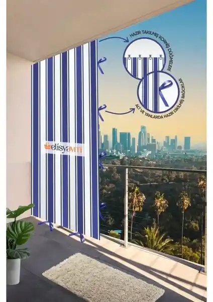 Markahil Balkon Perdesi: Dayanıklı ve Estetik Çizgili Koruma Çözümü