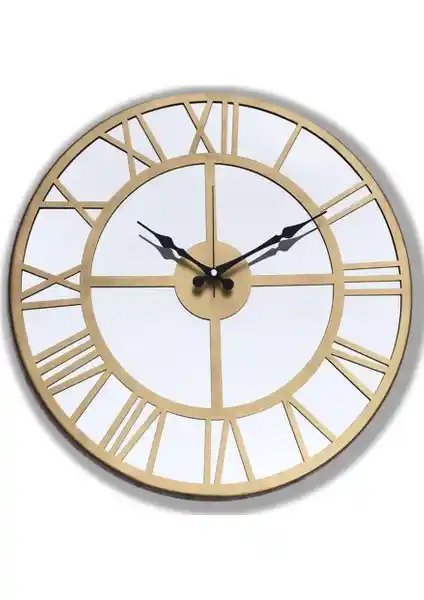 Markakanvas Aynalı Metal Duvar Saati Modern ve Şık Dekorasyon İçin Uygun Seçenek