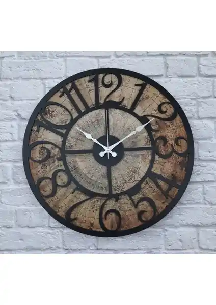 Markakanvas Eski Dünya Duvar Saati: Modern ve Klasik Tasarımın Şık Buluşması