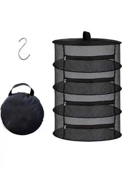 Master 4 Seviyeli Bitki Kurutma Filesi Siyah: Çok Katmanlı ve Kolay Kullanımlı Kurutma Çözümü