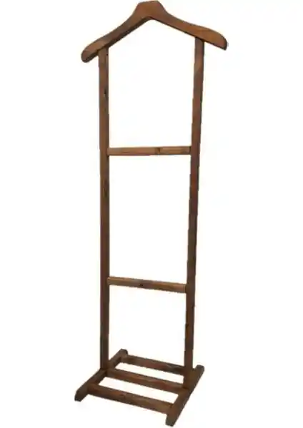 Mavi Trend Ahşap Dilsiz Uşak Elbise Askısı: Estetik ve Fonksiyonellik Bir Arada