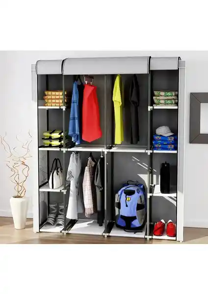 Mavi Vitrin Geniş Hacimli Hangar Lüks Bez Dolap Detaylı İnceleme ve Kullanım İpuçları