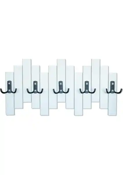 Mavienerji Beyaz Ahşap Duvar ve Kapı Askısı: Şık ve Fonksiyonel Tasarım