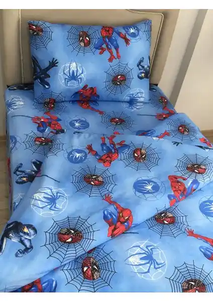 Mert Tek Kişilik Spiderman Nevresim Çarşaf Takımı: Çocuklar İçin Eğlenceli ve Dayanıklı Tasarım