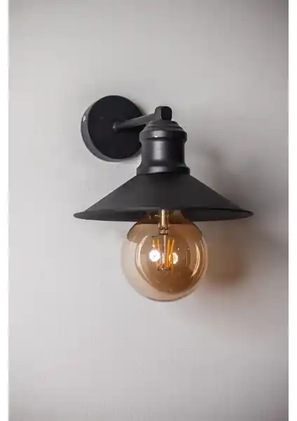 Meta Siyah Duvar Lambası Aplik: Modern ve Şık Tasarım ile İşlevsellik Bir Arada