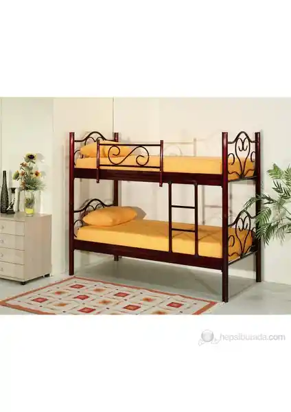 Metalia Buhara Ranza Bordo 90x190 cm Metal Yatak, Estetik ve Fonksiyonellik Bir Arada