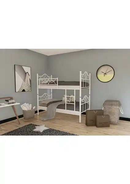 Metalia Hazar Ranza Beyaz Metal Tek Kişilik Yatak: Dayanıklı ve Şık Tasarım