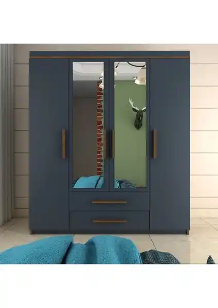 Metalia Nisa Delüx Gardırop: Şık ve Fonksiyonel Çekmeceli Giyim Depolama Ünitesi