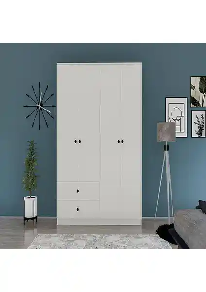 Metalia Novado Beyaz Suntalam 4 Kapılı 2 Çekmeceli Modern Gardırop ve Tasarım Özellikleri