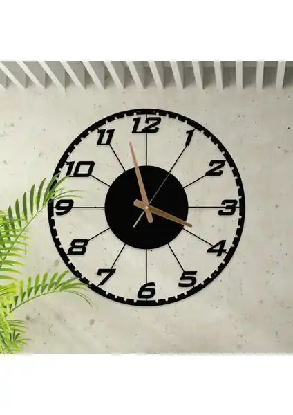 Metalium Concept Dekoratif Türkçe Rakamlı Metal Duvar Saati Şık ve Dayanıklı Tasarım