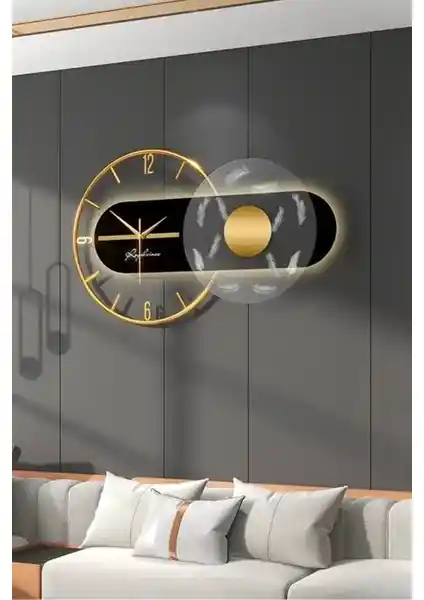 MetaQuartz Aksesuar: Metal ve Ahşap Kombinasyonuyla Modern ve Şık Duvar Saati Tasarımı