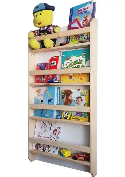 Metsan Oyuncak Odası Montessori Çocuk Odası Eğitici Kitaplık: Doğal ve Kullanışlı Tasarım