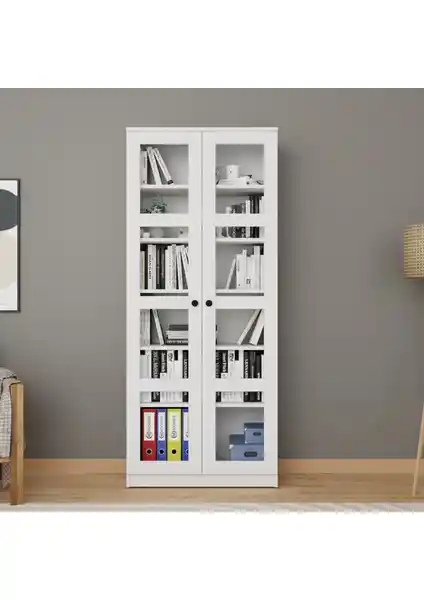 Midoser Lucas Cam Kapaklı Vitrin: Modern ve Çok Amaçlı Depolama Çözümü