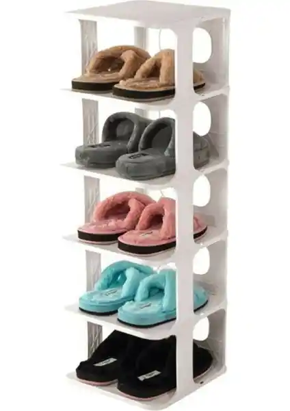 Mim Life Lüks Beyaz Ayakkabılık Düzenleyici: Modern ve Çok Yönlü Depolama Çözümü