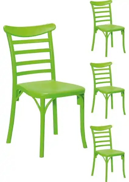 Mobetto 4 Adet Efes Sandalye Bahçe ve Balkonlar İçin Modern Dayanıklı Tasarım