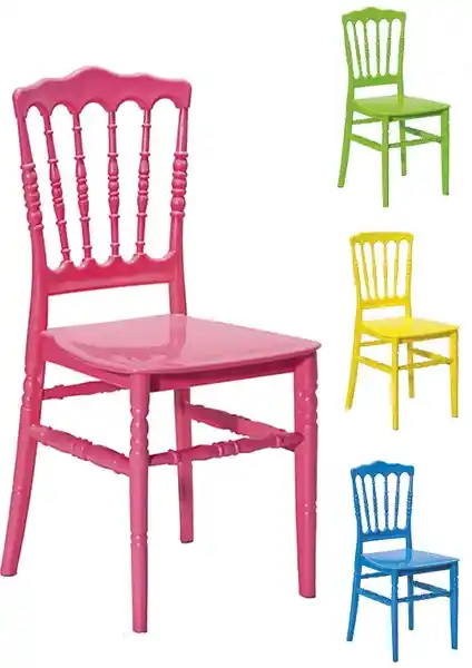 Mobetto ModaLife Renkli 4'lü Sandalye Seti Bahçe ve İç Mekan Kullanımı İçin