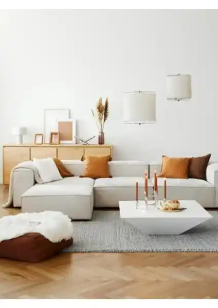 Mobilya Depom Mode Soft Köşe Koltuk Takımı: Dayanıklı Malzeme ve Esnek Modüler Tasarım