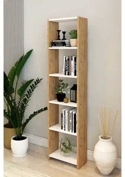 Modalanka 6 Raflı Dekoratif Kitaplık Modern Tasarım ve Kullanım Avantajları