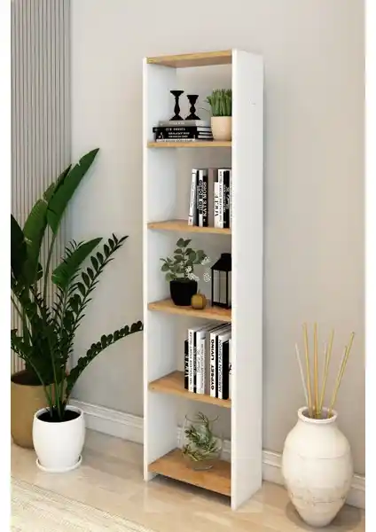 Modalanka 6 Raflı Dekoratif Kitaplık Modern Tasarım ve Kullanışlılık Sunar