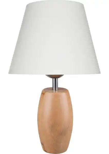 Modelight Kayın Ayak Abajur Beyaz Şapka Modern ve Klasik Aydınlatma Çözümü