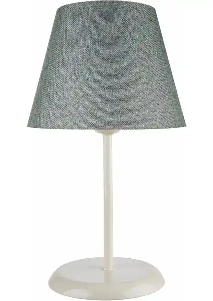 Modelight Sarah Abajur Krem Ayak Yeşil Şapka Modern ve Şık Dekoratif Aydınlatma