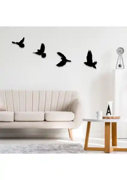 Modern Ahşap Kuş Duvar Süsü ile Evinize Şıklık Katın ve Dekorasyonunuza Hareket Getirin