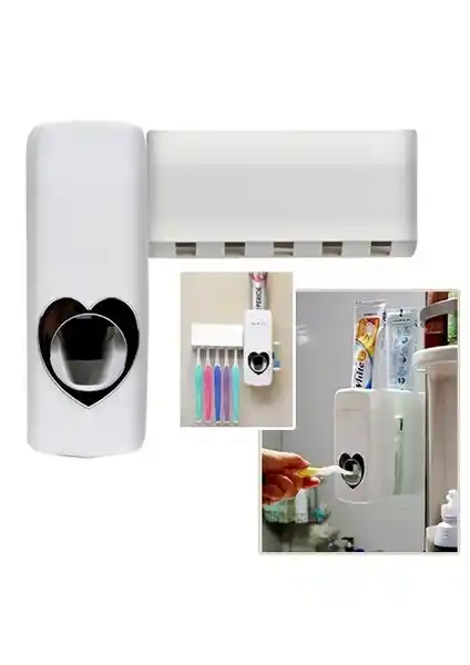 Modern Diş Bakımı İçin Otomatik Diş Macunu Sıkacağı ve Fırçalık Seti