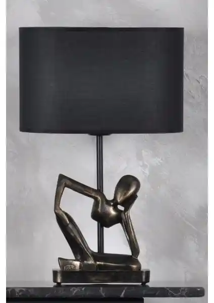 Modern Dizayn İnsan Abajur Gold Siyah İç Mekan Dekorasyonu İçin Şık ve Dayanıklı Aydınlatma Seçeneği