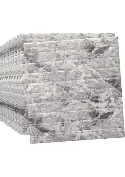 Modern İç Mekan Dekorasyonu İçin Renkli Duvarlar 10 Adet NW13 Alaca Gri Paneli