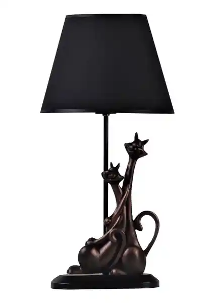 Modern Kedi Abajur Bakır Siyah - Şık ve Fonksiyonel Dekoratif Aydınlatma Ürünü