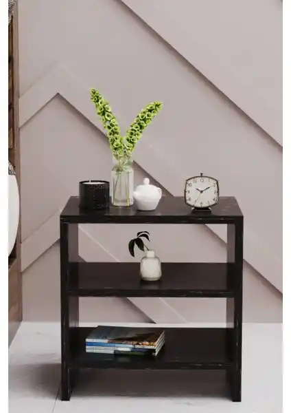 Modern ve Çok Amaçlı Ege Modüler 2 Raflı Komodin Yatak Odası ve Ev Kullanımı İçin