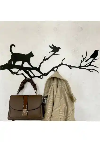 Modern ve Dayanıklı Metal Duvar Askısı 65 cm genişliğinde şık depolama çözümü