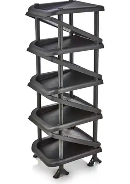 Modern ve Pratik 5DM Plastik Zigzag Ayakkabılık Dar Alanlar İçin Uygun Çözüm