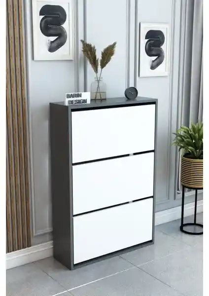 Modern ve Şık Barin Design 3 Raflı Ayakkabılık ile Evinizde Düzen ve Estetik Sağlayın