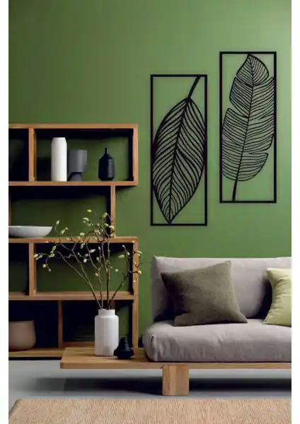 Modern ve Şık Yaprak Dekoratif Duvar Süsü ile Evinize Doğal ve Zarif Bir Dokunuş Katın