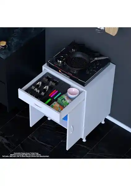 Modilayn BİRCE 60x87x48 cm Set Üstü Mutfak Dolabı Modern Tasarım ve Fonksiyonellik