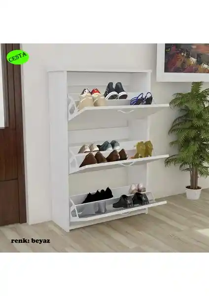 Modilayn Duser Kapaklı Ayakkabılık Dolabı: Fonksiyonellik ve Estetiğin Modern Buluşması