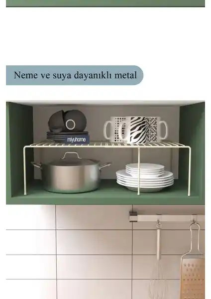 Moniev Genişletilebilir Raf: Modern ve Pratik Dolap İçi Depolama Çözümü