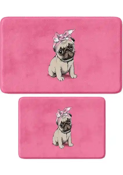 Monnhein Mikrofiber 2'li Banyo Paspası: Güvenli ve Şık Tasarım, Yüksek Emicilik