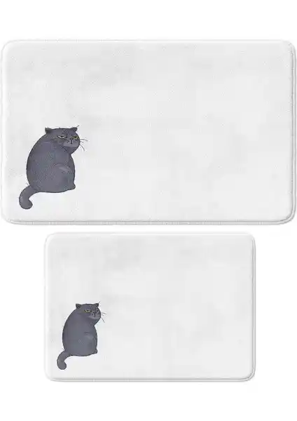 Monnhein Mikrofiber 2'li Banyo Paspası Seti Günlük Kullanım ve Estetik İçin Uygun