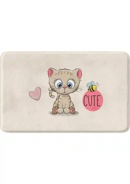 Monnhein Sevimli Mikrofiber Banyo Paspası Güvenli ve Estetik Kullanım İçin Uygun