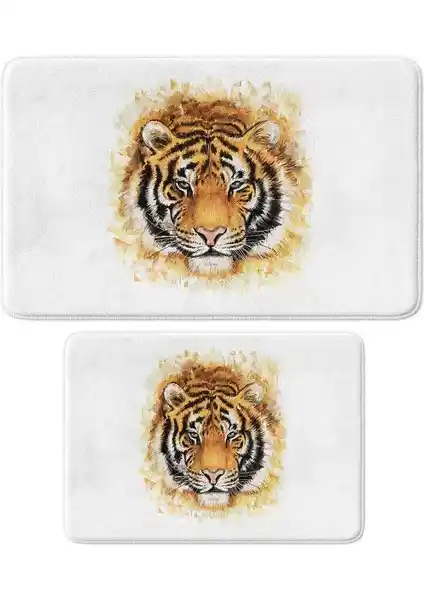 Monnhein Sevimli Tasarımlı Mikrofiber 2'li Banyo Paspası Güvenlik ve Konfor Sağlar