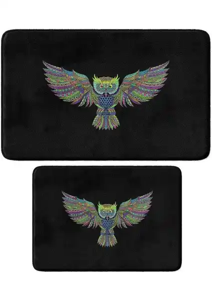 Monnhein Sevimli Tasarımlı Mikrofiber 2'li Banyo Paspası Takımı Güvenlik ve Estetik