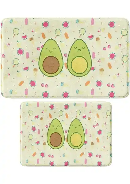 Monnhein Sevimli Tasarımlı Mikrofiber Paspas Takımı Güvenli ve Estetik Kullanım İçin