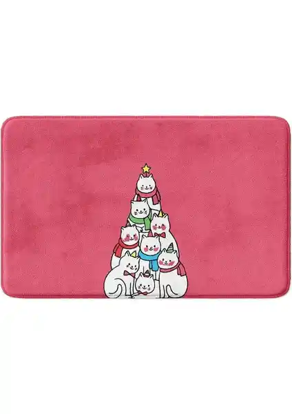 Monnhein Sevimli Yılbaşı Temalı Banyo Paspası Güvenlik ve Şıklık Sunar