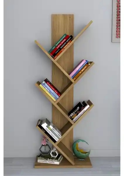 Moonlife Tree Dekoratif Kitaplık Çam: Modern ve Dayanıklı Tasarım ile Ev Dekorasyonunuza Şıklık Katar