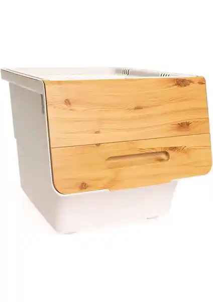 Motek Bambu Çok Amaçlı Tekerlekli Organizer Bebek Odaları İçin Pratik ve Şık Çözüm