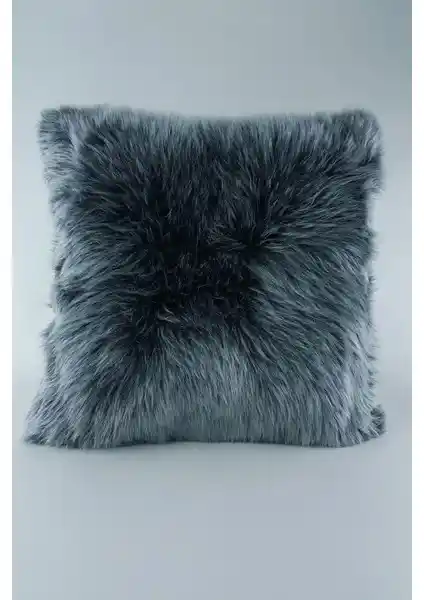 Mrs.Gugar Peluş Kırlent Kılıfı Gri: Şık ve Konforlu Ev Dekorasyonu İçin Modern Aksesuar