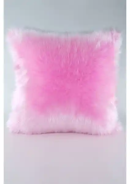 Mrs.Gugar Peluş Pembe Kırlent Kılıfı Yumuşak Dokusu ve Şık Tasarımıyla Ev Dekorasyonunuza Renk Katıyor